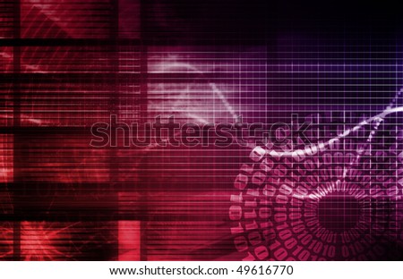 Technology Abstract with Futuristic Lines as Art