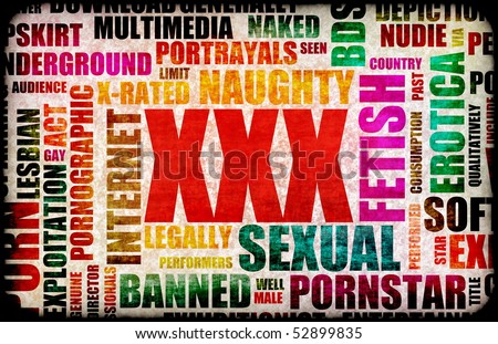 stock photo XXX Sex Industry Concept Grunge Background