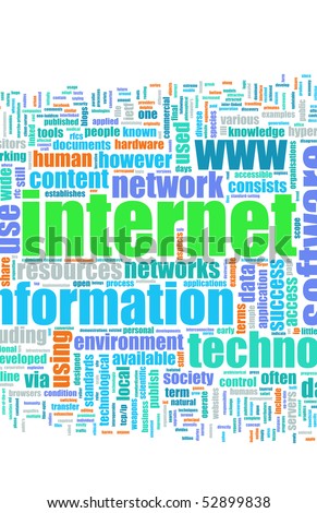 Internet Technology Tag Cloud Creative Background