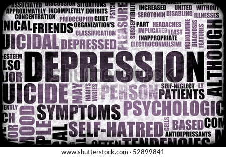 Severe Depression Medical Mental State Background