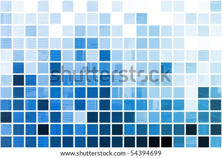Blue Simplistic and Minimalist Abstract Block Background