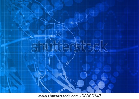 Blue Medical Science Futuristic Technology Abstract Background