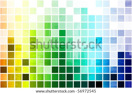 Colorful Simplistic and Minimalist Abstract Block Background