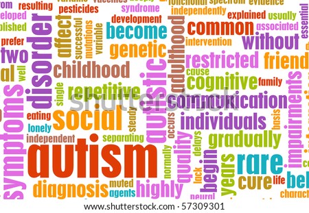 Autism Concept as a Medical Condition Background