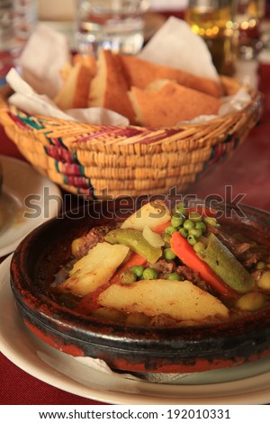 Camel Tagine in a Morocco Cuisine Restaurant