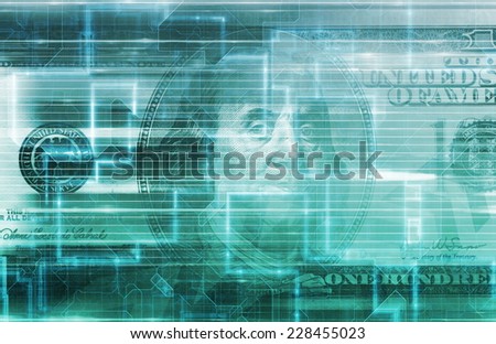 Finance Digital Data Accounting Technology Concept