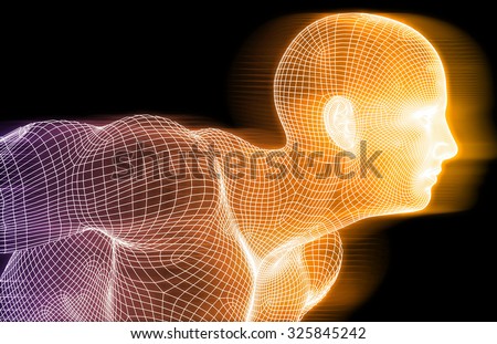 Sports Technology Abstract Concept Background as Art