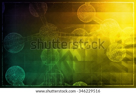 Genetic Code Sequence of DNA Protein Art