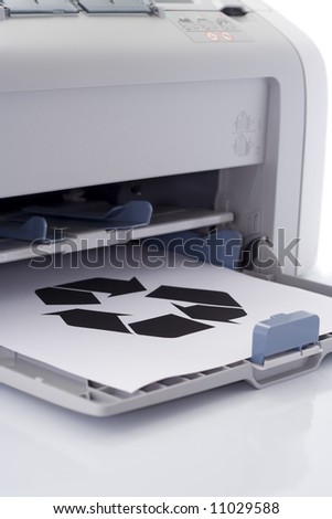 Laser printer with recycle print