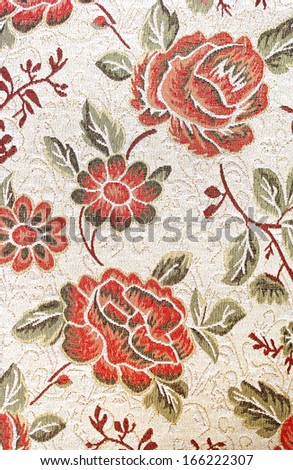 Wedge of gold silk embroidery fabric designs for furniture cover