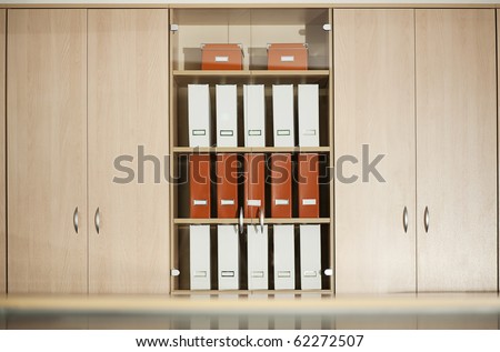 office filing cabinet with shelves