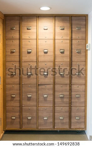 Little Lockers in changing room