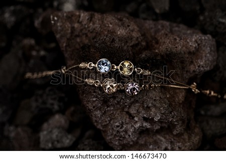 Swarovski Crystal Gold Bracelet