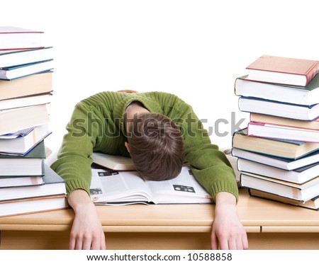 Sleeping Student Clipart