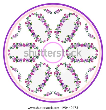 design for round tablecloth