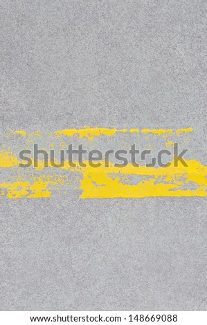street background with lost yellow line