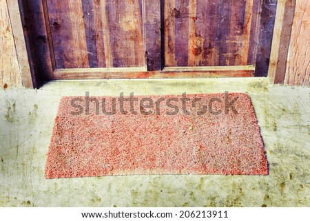 vintage mat door