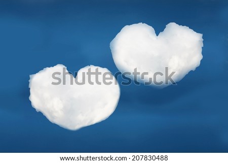 couple heart cloud