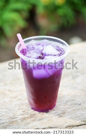 violet herb drink