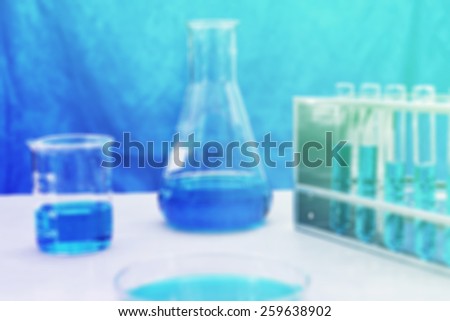 vintage chemistry experiment blur background