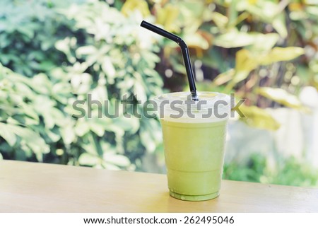 green tea smoothie