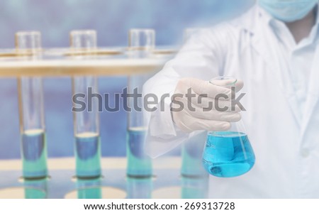 researcher test chemistry science at lab