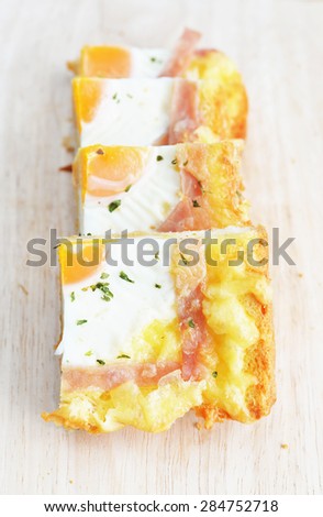 mini egg toast