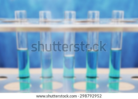 chemistry science test tube blur background