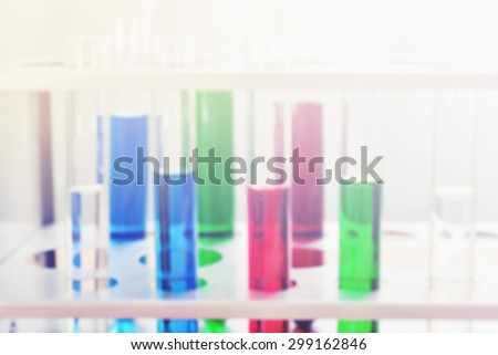 chemistry science test tube experiment blur background