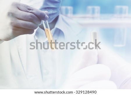 pharmaceutical researching blur background