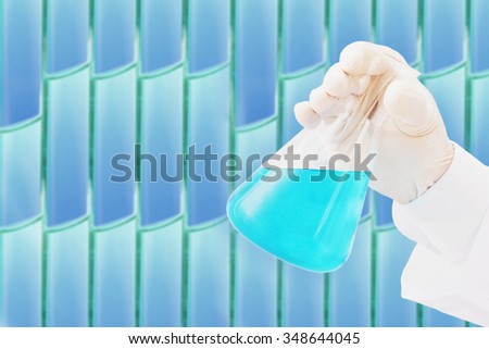 chemistry research at science lab background