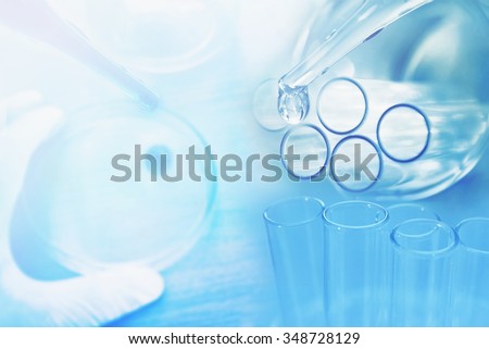 chemistry research at science lab blur background