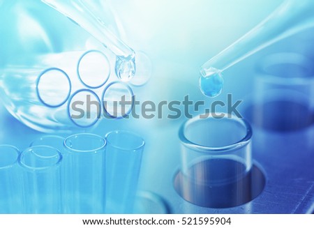 chemistry research vaccine at science lab background