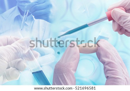 medicine research at science lab ,test pharmaceutical