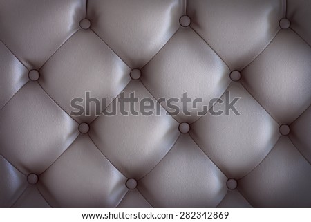close up of light brown leather texture of sofa