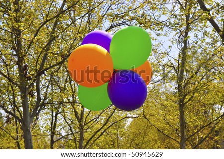 Balloons On String