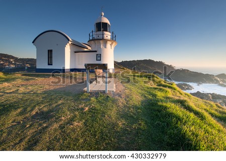 Sunrise at the Tacking Point Lighthouse at Port Macquarie, NSW, Australia