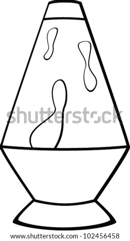 Lava Lamp Stock Vector Illustration 102456458 : Shutterstock