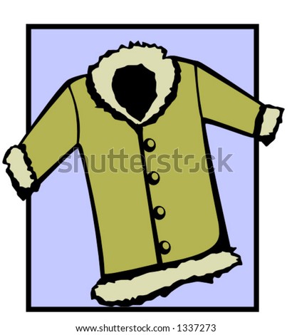 stock vector : fashion winter coat stock vector : fashion winter coat