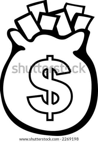 Bag Of Money Stock Vector Illustration 2269198 : Shutterstock