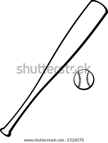 baseball bat clipart. stock vector : aseball bat