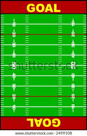 Football Field Stock Vector Illustration 2499108 : Shutterstock