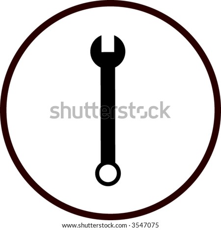 wrench clip art. stock vector : wrench symbol