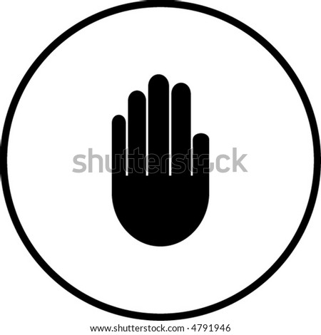 Hand Stop Symbol