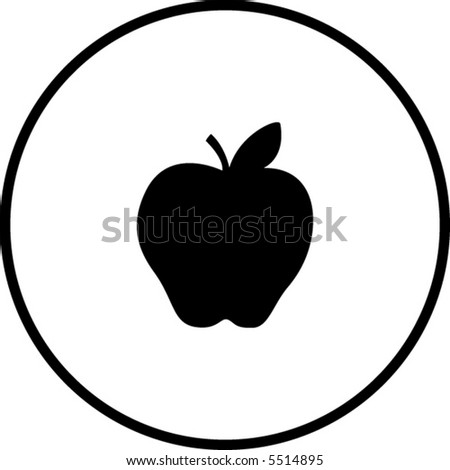 vector apple