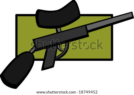 Paintball Gun Stock Vector Illustration 18749452 : Shutterstock