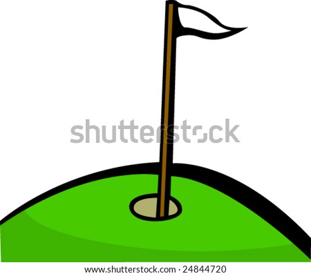 vector golf flag
