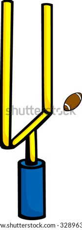 Football Field Goal Stock Vector Illustration 32896342 : Shutterstock