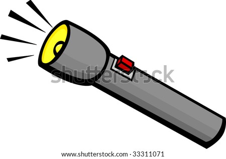 Flashlight Stock Vector Illustration 33311071 : Shutterstock