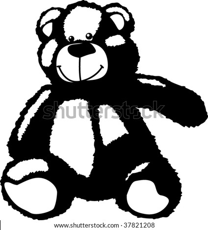 Plush Bear Stock Vector Illustration 37821208 : Shutterstock